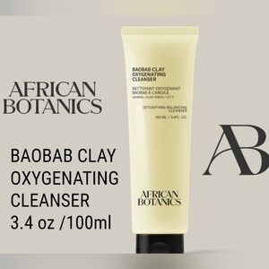 African Botanics Baobab Clay Oxygenating Detoxifying Cleanser 3.4 Oz / 100 ml